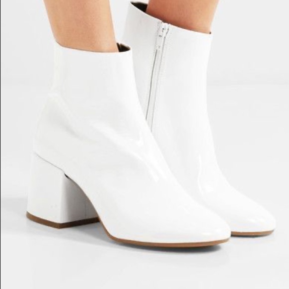 Maison Martin Margiela MM6 White Ankle GoGo Boots